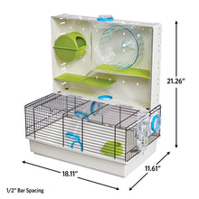 Load image into Gallery viewer, MidWest Homes for Pets Hamster Cage | Awesome Arcade Hamster Home | 18.11" x 11.61" x 21.26"