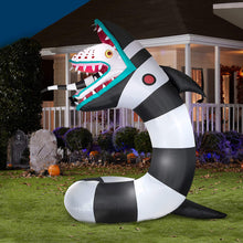 Load image into Gallery viewer, Gemmy 9.5&#39; Animated Airblown Inflatable Beetlejuice Sandworm w/LEDs