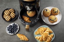 Load image into Gallery viewer, Aria Air Fryers RAF-595 Air Fryer, 2Qt, Black Body &amp; Stainless Trim