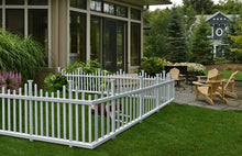 Load image into Gallery viewer, Zippity Outdoor Products ZP19001 Madison Vinyl Picket Fence, White, 30" x 56" (1 Box, 2 Panels)