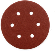 Load image into Gallery viewer, POWERTEC 45204 A/O Hook and Loop 6 Hole Disc
