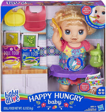Load image into Gallery viewer, Baby Alive Happy Hungry Baby Blond Curly Hair Doll