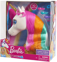 Load image into Gallery viewer, Barbie Dreamtopia Unicorn Styling Head, 10-Pieces