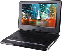 Load image into Gallery viewer, Sylvania 15.6-Inch Swivel Screen Portable DVD Player with USB &amp; SD Card Slot &amp; Rechargeable Battery