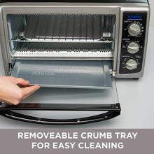 Load image into Gallery viewer, BLACK+DECKER TO1675B 6-Slice Convection Countertop Toaster Oven, Includes Bake Pan, Broil Rack &amp; Toasting Rack, Stainless Steel/Black Convection Toaster Oven