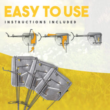Load image into Gallery viewer, Cinch Traps-Medium Gopher Trap Kit: 3 Gopher Traps with Tunnel Marking Flags and Instructions- Made in America
