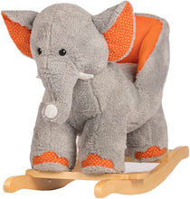 Load image into Gallery viewer, Rockin' Rider Ernie The Elephant Baby Rocker Ride On, Orange