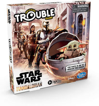 Load image into Gallery viewer, Hasbro Gaming Trouble: Star Wars The Mandalorian Edition Board Game for Kids Ages 5 and Up