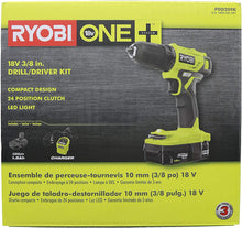 Load image into Gallery viewer, NEW Ryobi 18-Volt ONE+ Cordless 3/8 in. Drill/Driver Kit (PDD209K) with 1.5 ah lithium battery and charger