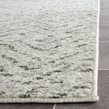 Load image into Gallery viewer, Safavieh Adirondack Collection ADR104N Ivory and Charcoal Modern Distressed Chevron Area Rug (5'1" x 7'6")