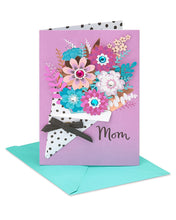 Load image into Gallery viewer, American Greetings Premier Bouquet Mother&#39;s Day Greeting Card with Rhinestones