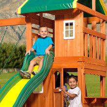 Load image into Gallery viewer, Backyard Discovery Oakmont All Cedar Wood Playset Swing Set