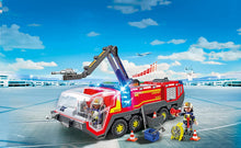 Load image into Gallery viewer, PLAYMOBIL Airport Fire Engine with Lights &amp; Sound Building Set