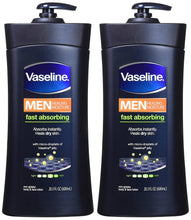 Load image into Gallery viewer, Vaseline Men Body and Face Lotion , 20.3 Ounce Bottle(Pack of 2)