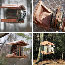Load image into Gallery viewer, Worth Garden Cedar Bird Feeder with Double Suet Holder