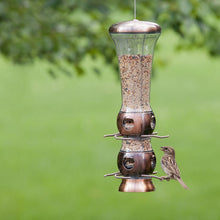 Load image into Gallery viewer, Perky-Pet 112-4 Select-A-Bird Tube Feeder with Metal Finish