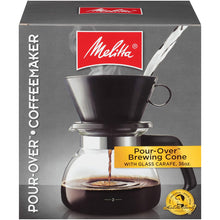 Load image into Gallery viewer, Melitta Pour-Over Coffee Brewer W/ Glass Carafe, 6 Cups (6 Ozper Cup)