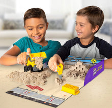 Load image into Gallery viewer, Kinetic Sand, Construction Site Folding Sandbox Playset with Vehicle and 2lbs