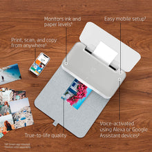 Load image into Gallery viewer, HP Tango X Smart Home Printer with Indigo Linen cover – Designed for your Smartphone with Remote Wireless Printing