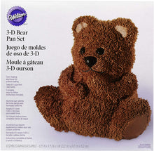 Load image into Gallery viewer, Wilton Teddy Bear 3D Cake Pan Set, a Teddy Bear Made of Cake, Surprise Your Child with a Birthday Cake to Remember, Decorate it Like a Panda or Your Favorite Lovable Bear, 2-Piece