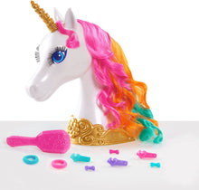 Load image into Gallery viewer, Barbie Dreamtopia Unicorn Styling Head, 10-Pieces