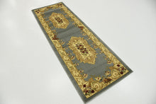 Load image into Gallery viewer, Unique Loom Versailles Collection Traditional Classic Light Blue Runner Rug (2' 2 x 6' 0)