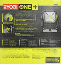 Load image into Gallery viewer, Ryobi P721 One+ 1,800 Lumen 18V Hybrid AC and Lithium Ion Powered Flat Standing LED Work Light with Onboard Mounting Options (Battery and Extension Cord Not Included, Light Only)