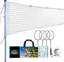 Load image into Gallery viewer, Franklin Sports Volleyball &amp; Badminton Combo - Starter, Family, Professional Sets