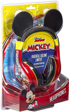 Load image into Gallery viewer, eKids Mickey Mouse Kids Headphones for Kids Adjustable Stereo Tangle-Free 3.5Mm Jack Wired Cord Over Ear Headset for Children Parental Volume Control Kid Friendly Safe Perfect for School Home Travel