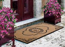 Load image into Gallery viewer, A1 Home Collections PT4007E First Impression Hand Crafted Abrilina Entry Monogrammed Doormat, Double, 30&quot; L x 48&quot; W