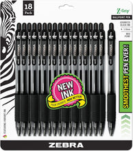 Load image into Gallery viewer, Zebra Pen Z-Grip Retractable Ballpoint Pen, Medium Point, 1.0mm, Black Ink