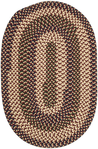 Brook Farm Polypropylene Braided Rug, 5-Feet by 8-Feet, Natural Earth-P