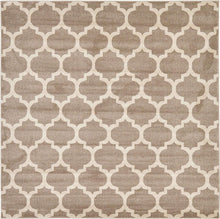 Load image into Gallery viewer, Unique Loom Trellis Collection Moroccan Lattice Light Blue Area Rug (5' x 8')