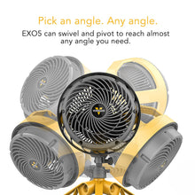 Load image into Gallery viewer, Vornado EXO5 Heavy-Duty Shop Air Circulator Fan with High-Impact Housing, Collapsible Tripod Base, Clamp Attachment