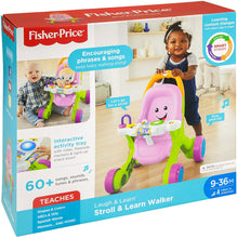 Load image into Gallery viewer, Fisher-Price Stroll &amp; Learn Walker, Pink