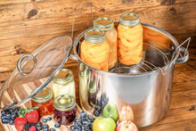 Load image into Gallery viewer, McSunley 620 Medium Stainless Steel Prep N Cook Water Bath Canner, 21.5 Quart, Silver