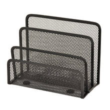 Load image into Gallery viewer, Sandusky Lee ZD025-4 Wire Mesh Letter Holder/Sorter, 7" Width x 3.25" Diameter x 5.25" Height, Black