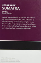 Load image into Gallery viewer, Starbucks Sumatra Dark Roast Coffee Keurig K-Cups, 16 Count