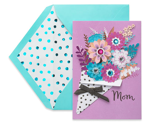 American Greetings Premier Bouquet Mother's Day Greeting Card with Rhinestones