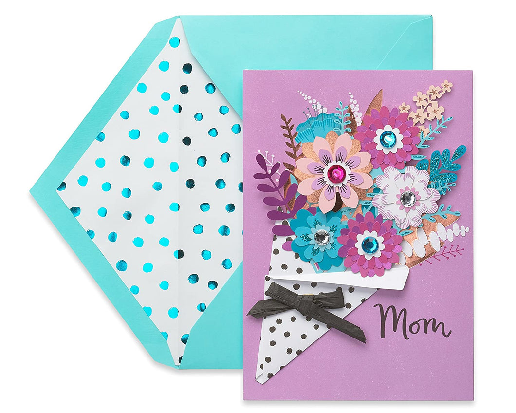 American Greetings Premier Bouquet Mother's Day Greeting Card with Rhinestones