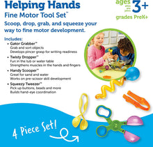 Load image into Gallery viewer, Learning Resources Helping Hands Fine Motor Tool Set Toy, Fine Motor and Sensory Toy, Fine Motor Games, Ages 3+