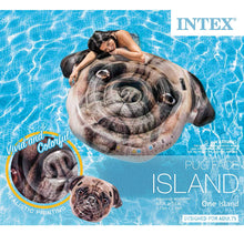 Load image into Gallery viewer, Intex Pug Face Inflatable Island, 68in x 51in