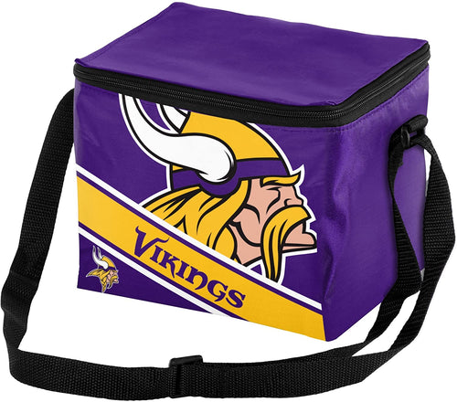 FOCO NFL Big Logo Stripe 6-Pack Cooler