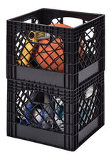 Load image into Gallery viewer, Muscle Rack MK131311-B2PK 11" x 13" x 13" Black Milk Crate (Pack of 2)