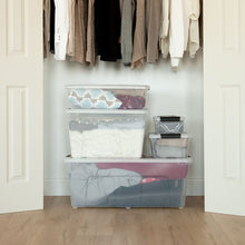 Load image into Gallery viewer, IRIS 5 Quart Stack &amp; Pull Box, Clear