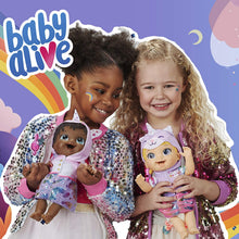 Load image into Gallery viewer, Baby Alive Tinycorns Doll, Unicorn, Accessories, Drinks, Wets, Blonde Hair Toy for Kids Ages 3 Years and Up