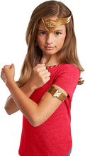 Load image into Gallery viewer, Mattel DC Wonder Woman Headpiece and Armband Dress Up Pieces Playset