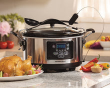 Load image into Gallery viewer, Hamilton Beach (33967A) Slow Cooker With Temperature Probe, 6 Quart, Programmable, Stainless Steel