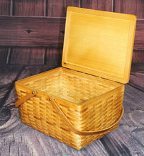 Load image into Gallery viewer, Vintiquewise(TM Rectangle Handwoven Chipwood Basket