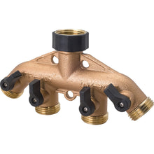 Load image into Gallery viewer, Melnor Metal 4-Way Hose Valve